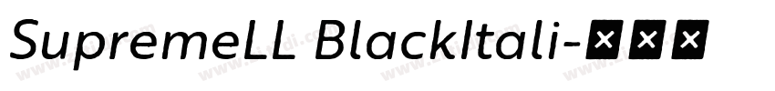 SupremeLL BlackItali字体转换